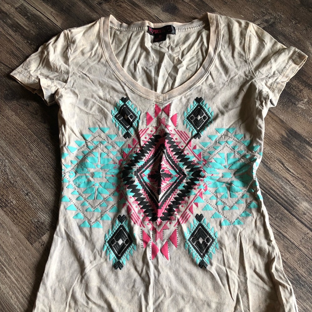 V-neck shirt